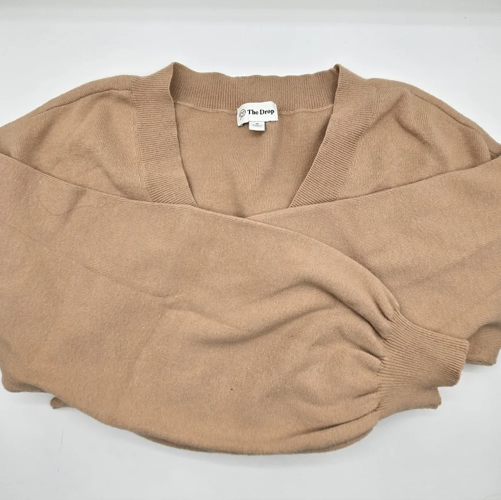 The Drop Women's Mia Bell-Sleeve Deep V-Neck Supersoft Sweater LOT OF TWO Sz M - Picture 10 of 10